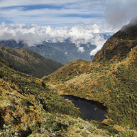 Buy canvas prints of Andean Lake by Matthew Bates