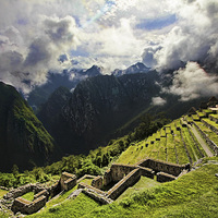 Buy canvas prints of Machu Picchu view by Matthew Bates
