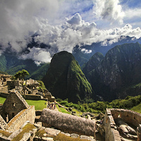 Buy canvas prints of Machu Picchu scene by Matthew Bates