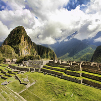 Buy canvas prints of Crumbling Inca walls by Matthew Bates