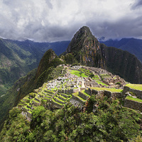 Buy canvas prints of  Postcard Machu Picchu by Matthew Bates