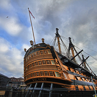 Buy canvas prints of  HMS Victory by Matthew Bates