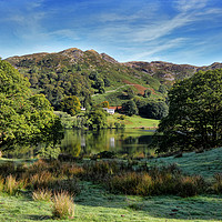 Buy canvas prints of Loughrigg Tarn House by Matthew Bates