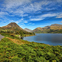 Buy canvas prints of Wast Water and Scafell Pike by Matthew Bates