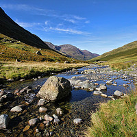 Buy canvas prints of Lake District stream by Matthew Bates