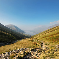 Buy canvas prints of Scafell Pike path by Matthew Bates