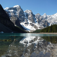 Buy canvas prints of Moraine Lake, Canada by Lizzie Thomas