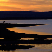 Buy canvas prints of loch sunset by Ann Callaghan