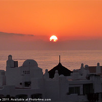 Buy canvas prints of Tenerife Sunset by John Biggadike