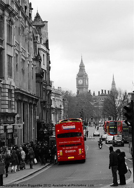 London Bus Picture Board by John Biggadike