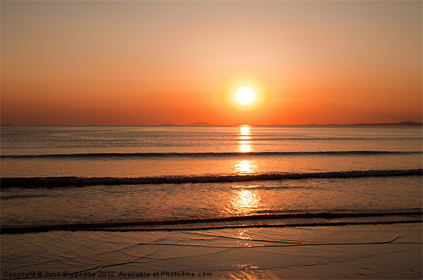 Pembrokeshire Sunset Picture Board by John Biggadike