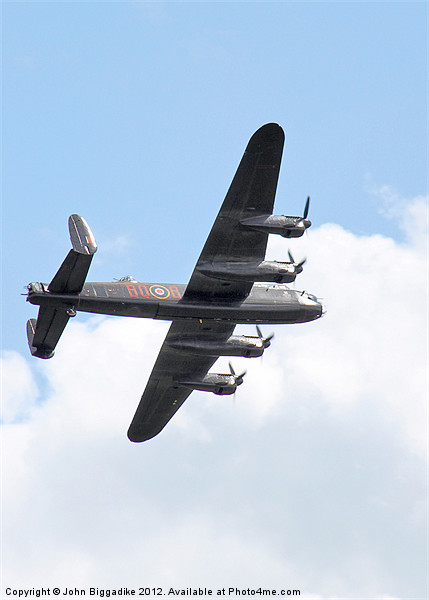 Lancaster Bomber Picture Board by John Biggadike