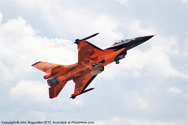 Dutch F16 Fighter Picture Board by John Biggadike