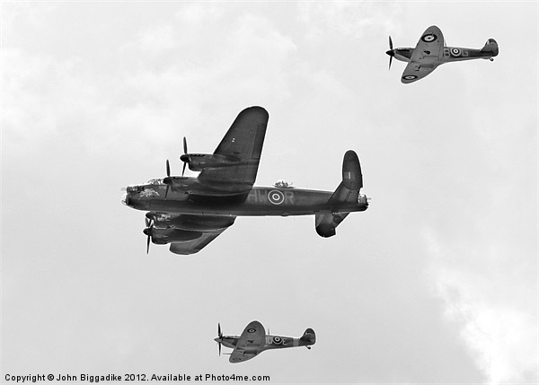 Battle of Britain Memorial Flight 2 Picture Board by John Biggadike