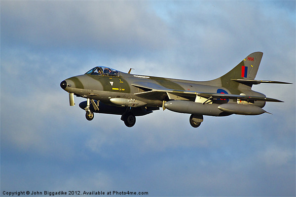 Hawker Hunter Picture Board by John Biggadike