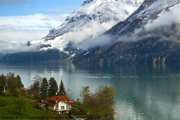 The Swiss Alps Picture Board by John Biggadike