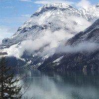 Buy canvas prints of Alpine view by John Biggadike