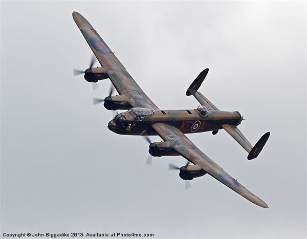 Lancaster Bomber Picture Board by John Biggadike