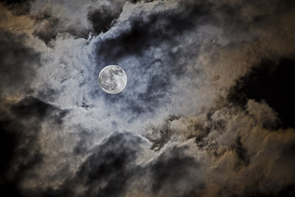 Shrouded Moon Picture Board by John Biggadike