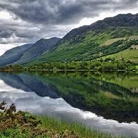 Buy canvas prints of  Loch Lochy Reflection 2 by John Biggadike