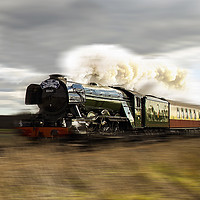 Buy canvas prints of Flying Scotsman 2016 by John Biggadike