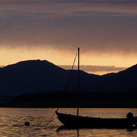 Buy canvas prints of Loch Leven Sunset by John Biggadike