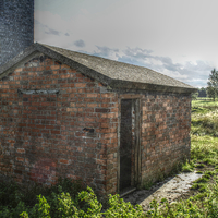 Buy canvas prints of  Old Brick Shed HDR by Daniel Gray