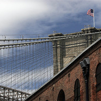 Buy canvas prints of Brooklyn bridge by Tom Hall