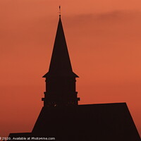 Buy canvas prints of Church at sunrise by Tom Hall