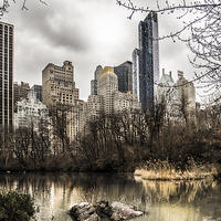 Buy canvas prints of  New York from Central Park by Lee Morley