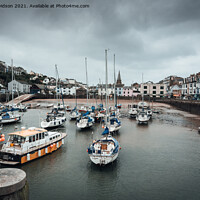 Buy canvas prints of Ilfracombe Harbour Moods by Dan Davidson