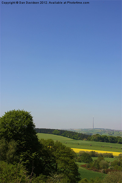 View to Emley Moor Picture Board by Dan Davidson