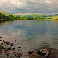 Buy canvas prints of Brecon Beacons Reservoir by Dan Davidson