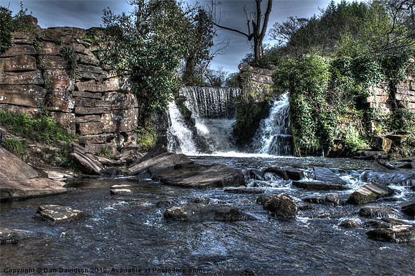 Penllergaer Falls Swansea Picture Board by Dan Davidson