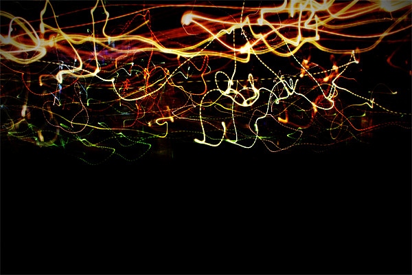 Painting with light abstract Picture Board by Dan Davidson