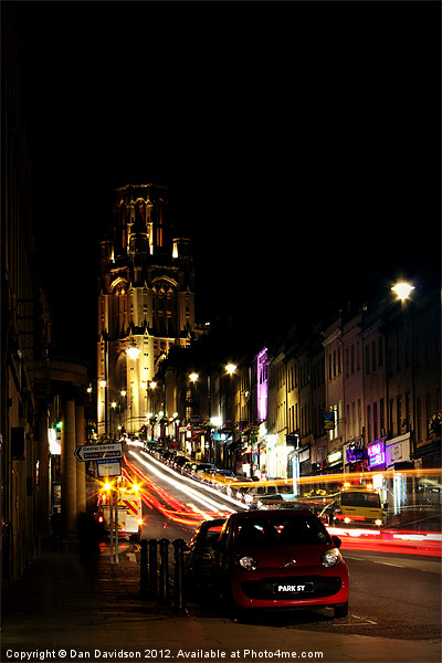 Park Street Bristol at night Picture Board by Dan Davidson