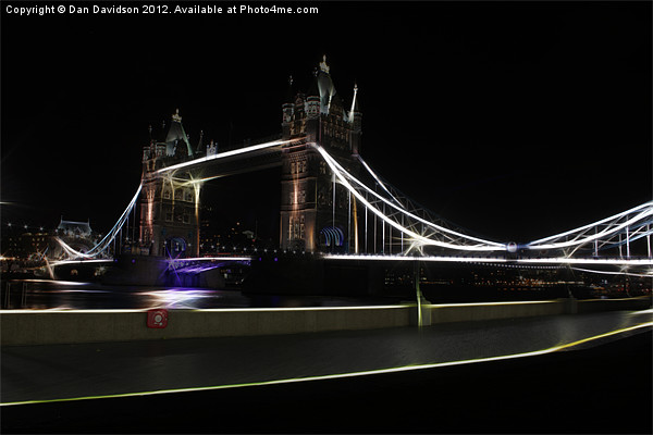 Tower Bridge London Fractal Picture Board by Dan Davidson