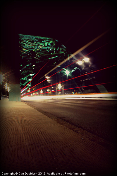 Speed of Light Tyne Bridge Picture Board by Dan Davidson
