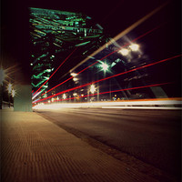 Buy canvas prints of Speed of Light Tyne Bridge by Dan Davidson