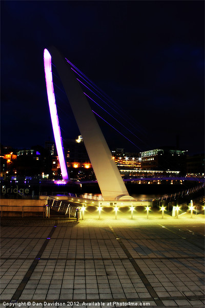 Gateshead Millennium Bridge Orton Picture Board by Dan Davidson