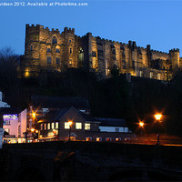 Buy canvas prints of Durham Castle lit up by Dan Davidson