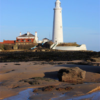 Buy canvas prints of St marys lighthouse by Dan Davidson