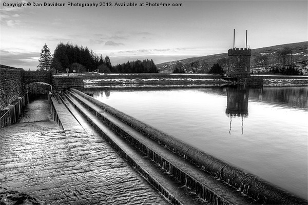 Brecon Beacons Reservoir Picture Board by Dan Davidson