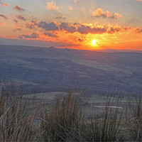 Buy canvas prints of Sunrise over Wales by Dan Davidson