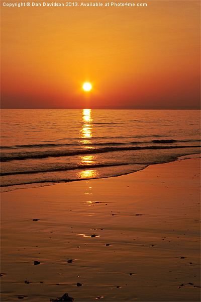 Rhossili Bay Sunset Picture Board by Dan Davidson