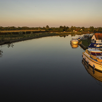 Buy canvas prints of View from Acle Bridge by Dan Davidson