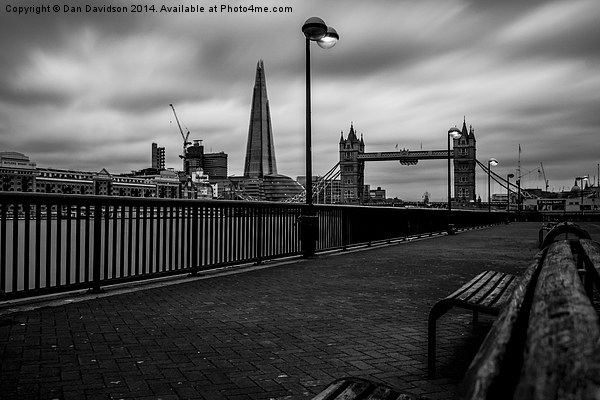  Tower Bridge and Shard  Picture Board by Dan Davidson