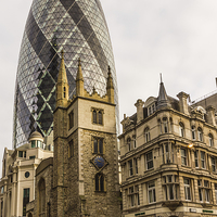 Buy canvas prints of  Really Gherkin Tall by Dan Davidson