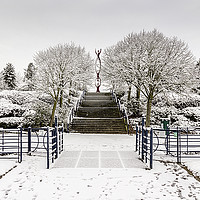 Buy canvas prints of Campbell Park Snow by Dan Davidson