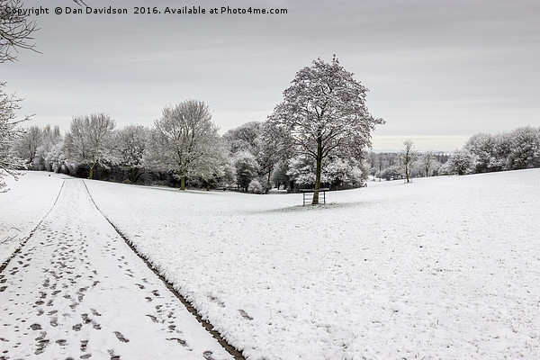 Milton Keynes Snow Picture Board by Dan Davidson
